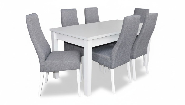 Conjunto completo de mesa de comedor 6 sillas comedor conjunto de mesa de madera mesas 7 piezas nuevo.