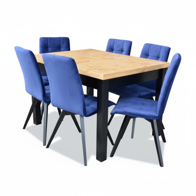 Mesa de comedor 6 sillas Conjunto de comedor Grupo de comedor Mesa clásica Conjunto de 7 piezas Silla nueva
