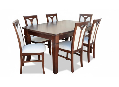 Juego de comedor Mesa de comedor 6 sillas Juego Clásico de mesa de comedor 7 piezas.