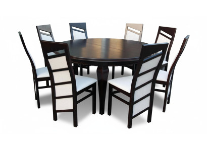 Mesa de comedor + 8 sillas Conjunto de comedor Grupo de comedor Mesa clásica de 9 piezas Silla Mesas