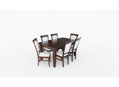 Conjunto de comedor completo de 7 piezas. Juego de comedor moderno con mesa y 6 sillas.