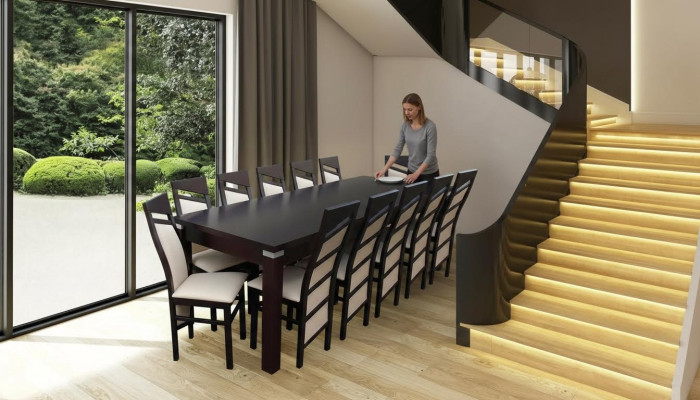 Juego completo de mesa comedor silla 12x sillas comedor grupo de madera mesas 13 piezas