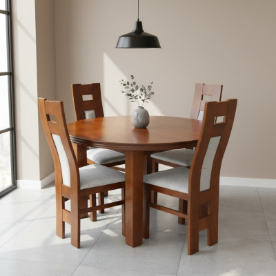Conjunto completo de mesa de comedor con 4 sillas conjunto de comedor de mesa de madera conjunto de mesa de 5 piezas