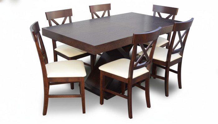 Mesa de comedor conjunto de cómoda de diseño de 7 piezas Set de sillas modernas de muebles