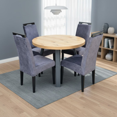 Mesa de comedor 4 sillas Set de comedor Grupo de comedor Sillas modernas Mesa Mesas 5 piezas.