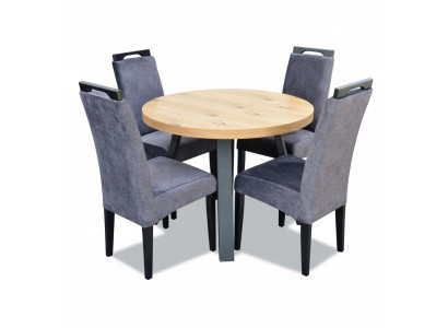Mesa de comedor 4 sillas Set de comedor Grupo de comedor Sillas modernas Mesa Mesas 5 piezas.