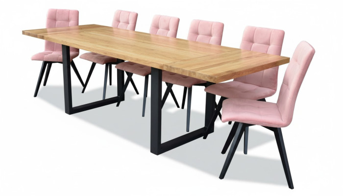 Mesa de comedor 6 sillas Juego clásico de comedor de 7 piezas Rectangular Mesa Silla
