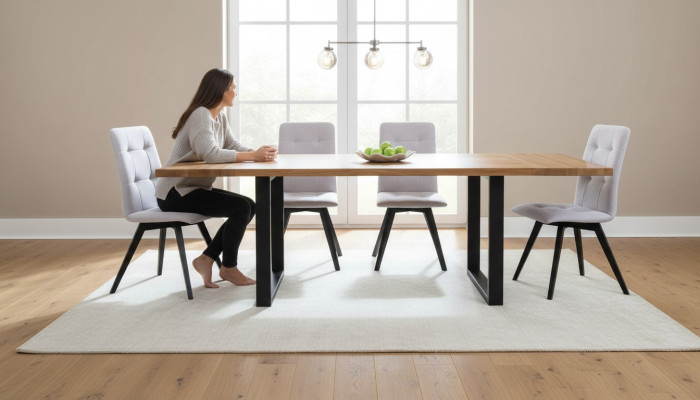 Sala de madera mesa de diseño conjunto de muebles Clásicos 7 piezas Nuevo