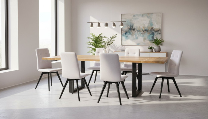 Sala de madera mesa de diseño conjunto de muebles Clásicos 7 piezas Nuevo