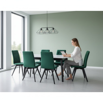 Mesa de comedor 6 sillas conjunto de comedor Grupo de comedor Mesa clásica Juego de mesas nuevo