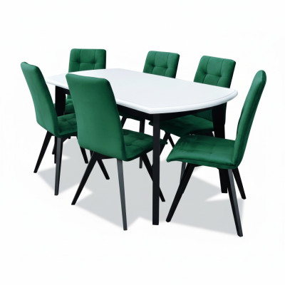 Mesa de comedor 6 sillas conjunto de comedor Grupo de comedor Mesa clásica Juego de mesas nuevo