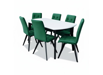 Mesa de comedor 6 sillas conjunto de comedor Grupo de comedor Mesa clásica Juego de mesas nuevo