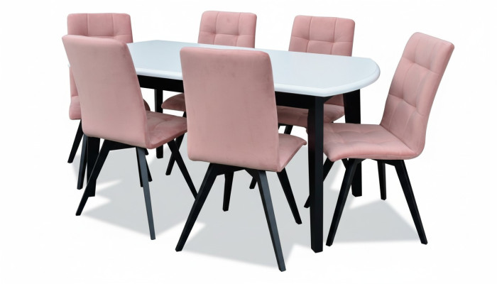 Mesa de comedor 6 sillas Silla Conjunto de comedor Clásico Mesas Mesa 7 piezas. Nuevo