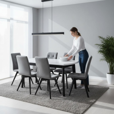 Comedor Conjunto Set Mesa Clásica 6x Sillas Lujo Mesas 7 Piezas Completo Nuevo
