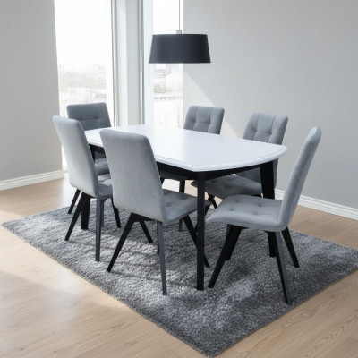 Comedor Conjunto Set Mesa Clásica 6x Sillas Lujo Mesas 7 Piezas Completo Nuevo