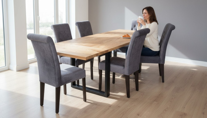 Mesa de comedor con 6 sillas conjunto de comedor mesas de grupo de comedor con 7 piezas nuevo