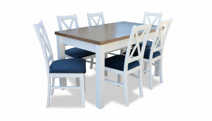 Mesa de comedor conjunto de mesa 6 sillas silla comedor conjunto mesa madera textil 7 piezas