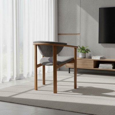 Sillón Club Lounge, diseño de sofá con respaldo, sillón tapizado de un asiento, nuevo textil, televisión.