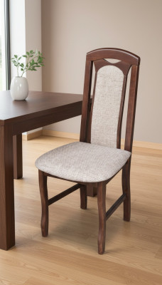 Silla clásica Muebles de casa de campo Sillas Comedor Madera Muebles tapizados Tapizado