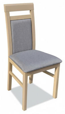 Comedor 1 x Silla con respaldo Juego de sillones Silla de comedor de madera Cojín de asiento acolchado