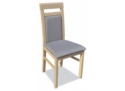 Comedor 1 x Silla con respaldo Juego de sillones Silla de comedor de madera Cojín de asiento acolchado