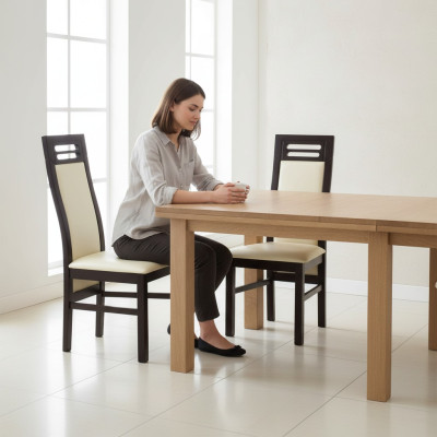 Silla de diseño Sillón Sillas tapizadas Textil Asiento Comedor Sala de estar Acolchado