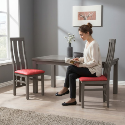 Silla Azul Sillas de comedor Diseño Muebles de lujo Diseño Sillones Acolchados Nuevos !