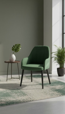 Madera maciza Silla Silla de comedor Diseñador Silla de tela Sillas Sillas de comedor K80