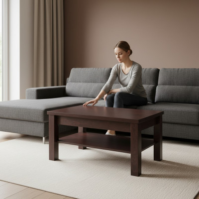Mesa de centro Sofá Mesa Mesa de pedidos Muebles de sala de estar Madera 70x120