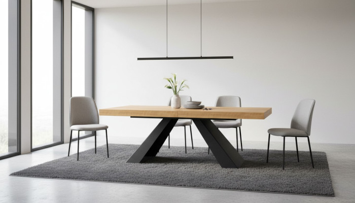 mesas de lujo muebles diseñador Mesa de comedor de madera Moderna mesa de comedor de sala de estar