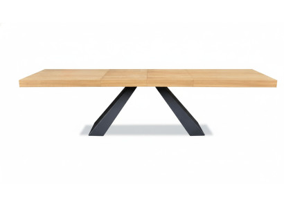 Mesa Mesa de comedor Mesa de madera xxl Mesa de conferencia 100x200cm Extensible a 280cm macizo