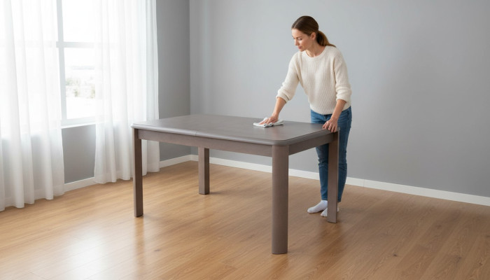 Mesas Mesas de cocina Mesa de comedor Madera Moderno Mesa de madera Mesas Comedor 90x150/230cm