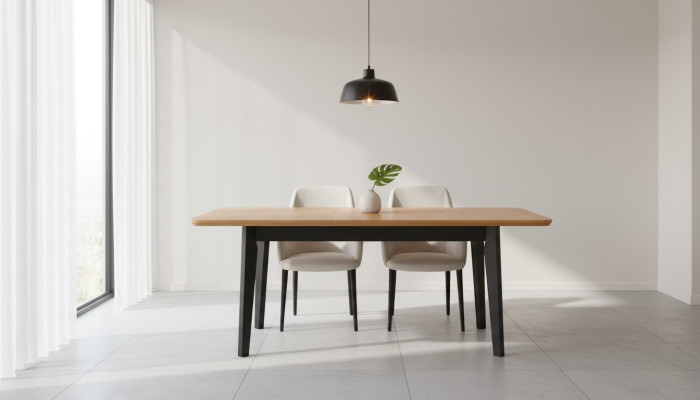 Mesa de diseñador, mesa de conferencia de comedor de lujo, muebles de lujo de madera para el hogar.