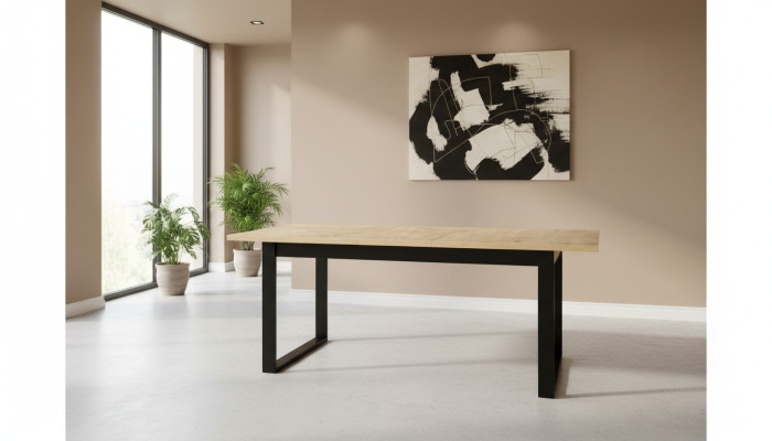 Mesa de comedor mesa de comedor oficina mesa de salón mesas de madera diseño 160cm extensible