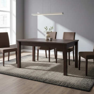 Mesa de comedor Mesa Comedor Sala de estar Madera Diseño Lujo Moderno 80x140/180 Nuevo