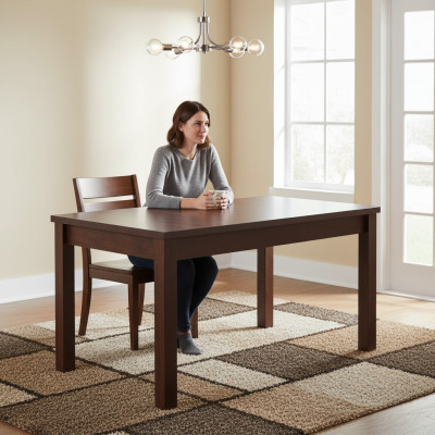 Mesa de comedor para sala de conferencias Oficina Diseño de habitación de lujo en madera de 80x160/200