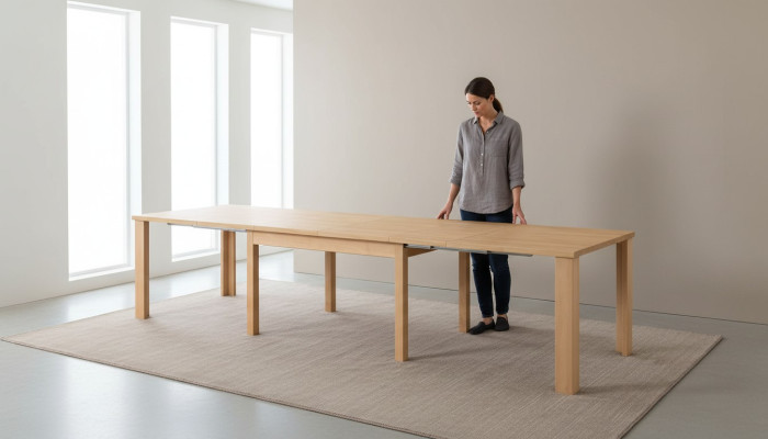 Mesa de conferencia Mesa de madera Mesas Reunión Comedor Mesa 90x150 / 390 cm xxl Grande