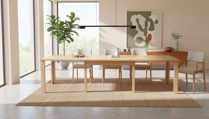 Mesa de conferencia Mesa de madera Mesas Reunión Comedor Mesa 90x150 / 390 cm xxl Grande