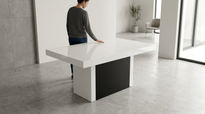Muebles de lujo Mesa de comedor Mesa de madera de diseño Sala de estar ¡Nuevo!