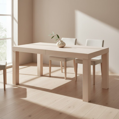 Mesa de comedor moderna, mesas, mesa de reuniones, mesa de oficina, diseño de madera 80x140/180cm, nueva.