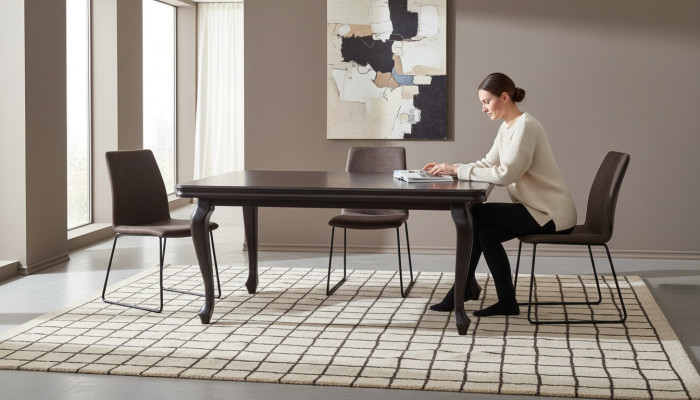 Mesa de madera Mesa de comedor Mesa de madera Mesas Muebles de comedor Madera maciza 90x170/250cm Nuevo