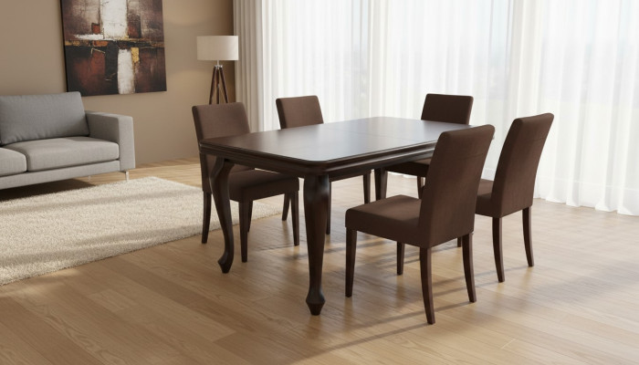 Mesa de madera Mesa de comedor Mesa de madera Mesas Muebles de comedor Madera maciza 90x170/250cm Nuevo