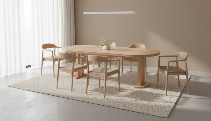 Mesa de comedor conjunto de mesa sala de estar juego de muebles de comedor de madera diseño sillas S35 nuevo