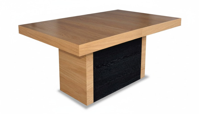 Mesa de comedor de lujo, diseño de mesa de madera, muebles de mesa de columnas comedor 110x250 / 490cm