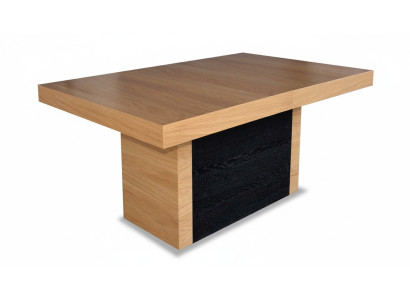 Mesa de comedor de lujo, diseño de mesa de madera, muebles de mesa de columnas comedor 110x250 / 490cm