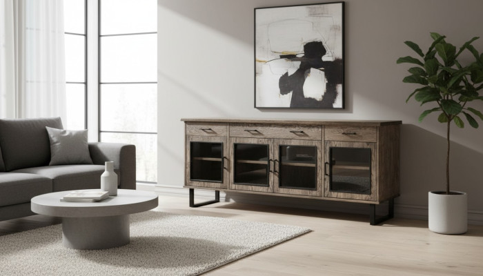 Vitrina aparador vitrina gabinete cómoda armarios altos muebles de madera real cómodas