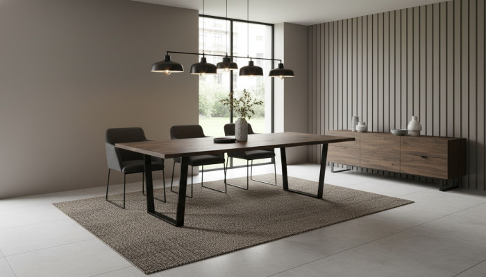 Mesa de comedor Mesas de comedor Mesas de reuniones Escritorio Diseño Madera Mesa de conferencias Nuevo
