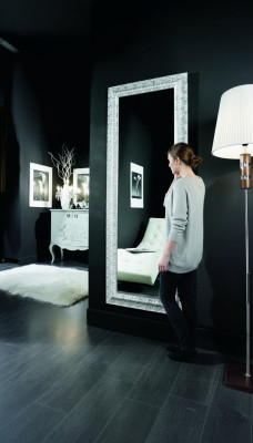 Espejo grande de pared, espejo xxl real de diseño rococó barroco, muebles espejo colgante.
