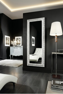 Espejo grande de pared, espejo xxl real de diseño rococó barroco, muebles espejo colgante.