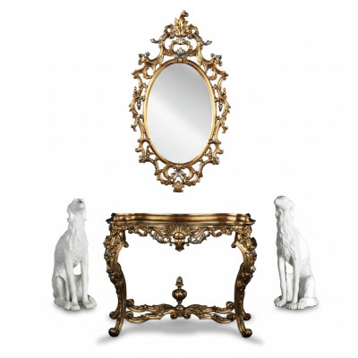 Mesita de consola Cómoda Cómodas Armario de diseñador Secretaria Mesa Decoración Madera
